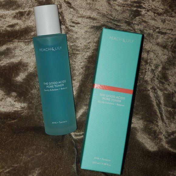 Peach & Lily 🍑🪷 The Good Acids Pore Toner Exfoliate Balance AHA + Tumeric BNIB - Picture 2 of 6